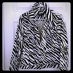 Jones New York Zebra Jacket